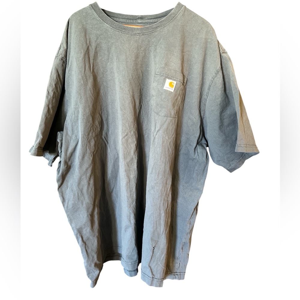Carhartt Men's Loose Fit Steel Grey Short-Sleeve Pocket T-Shirt size 4XL